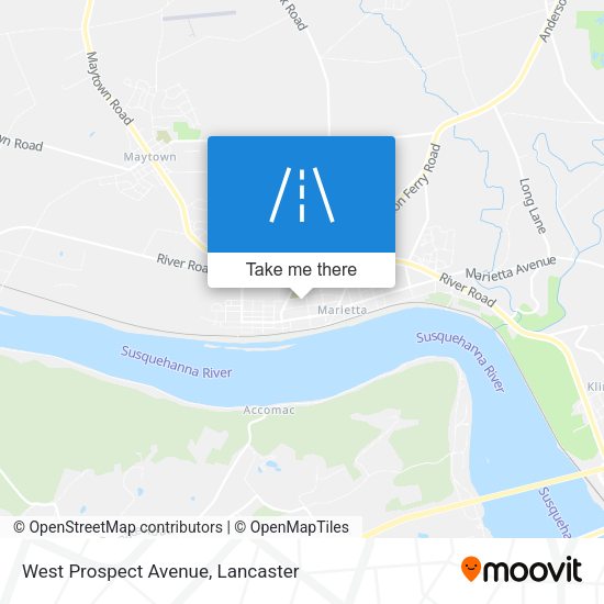 West Prospect Avenue map