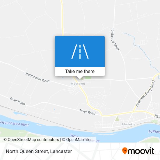 North Queen Street map