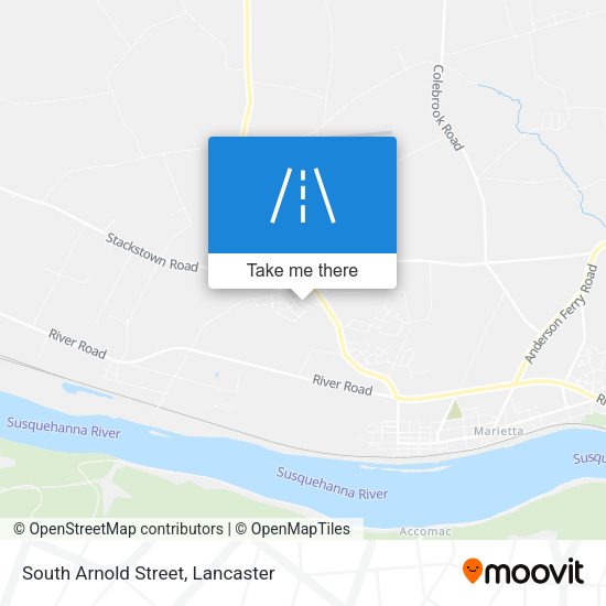South Arnold Street map
