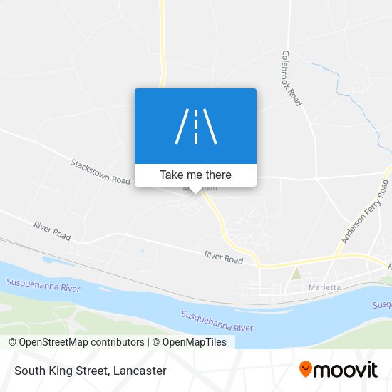 South King Street map