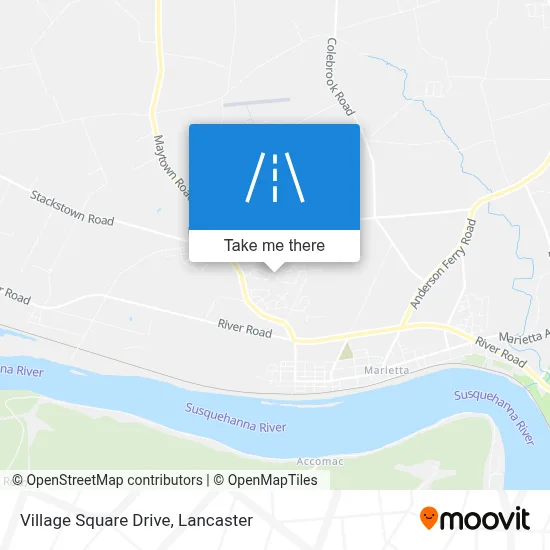 Village Square Drive map