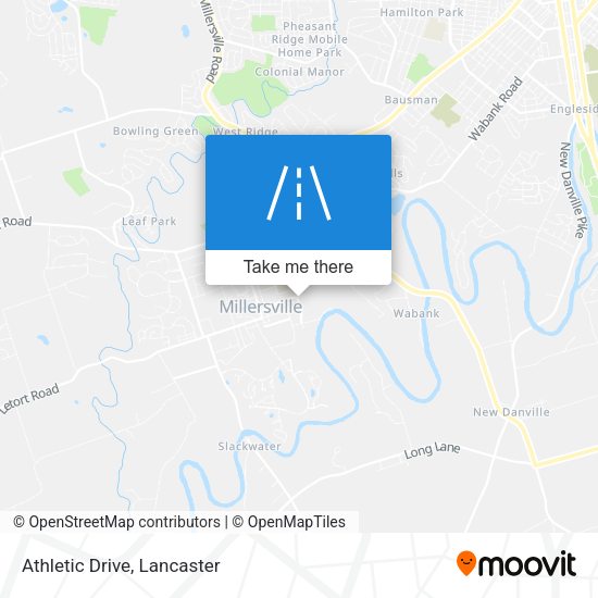 Athletic Drive map