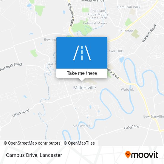 Campus Drive map