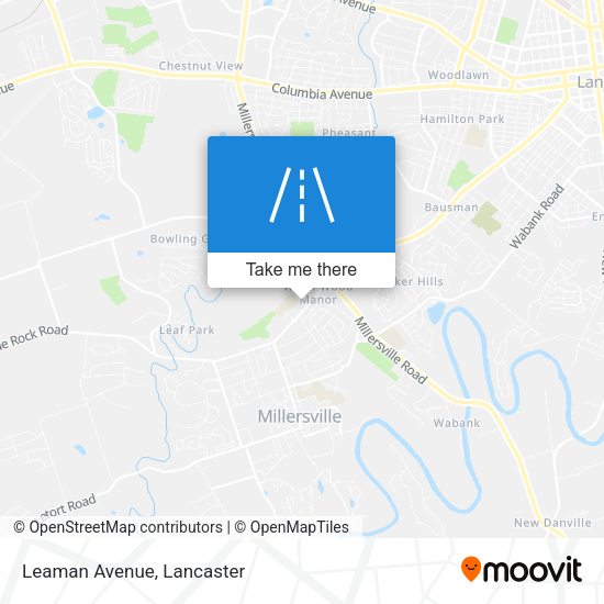 Leaman Avenue map