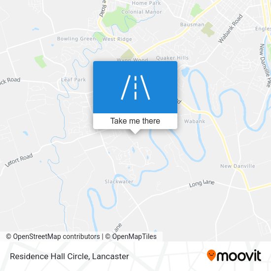 Residence Hall Circle map