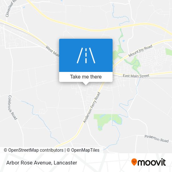 Mapa de Arbor Rose Avenue