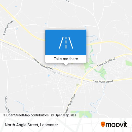 North Angle Street map