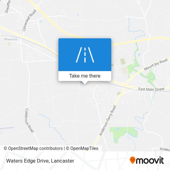 Waters Edge Drive map