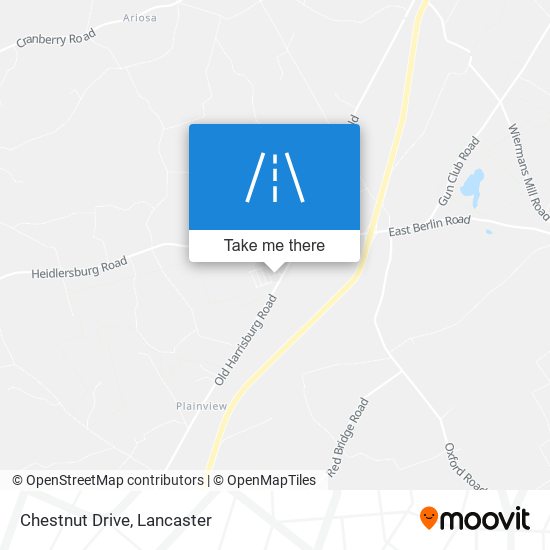 Chestnut Drive map