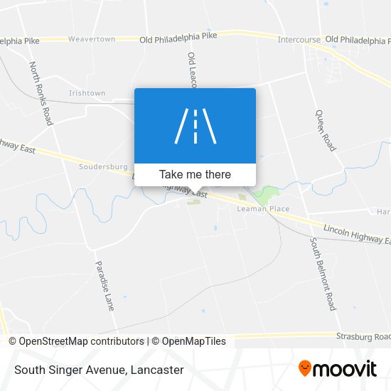 South Singer Avenue map