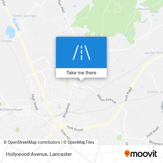 Mapa de Hollywood Avenue