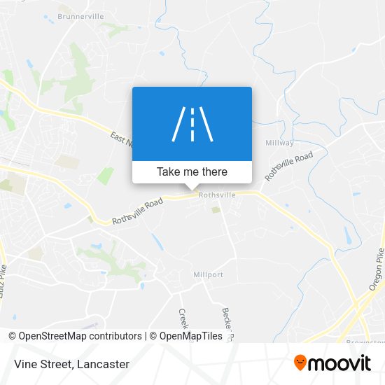 Mapa de Vine Street