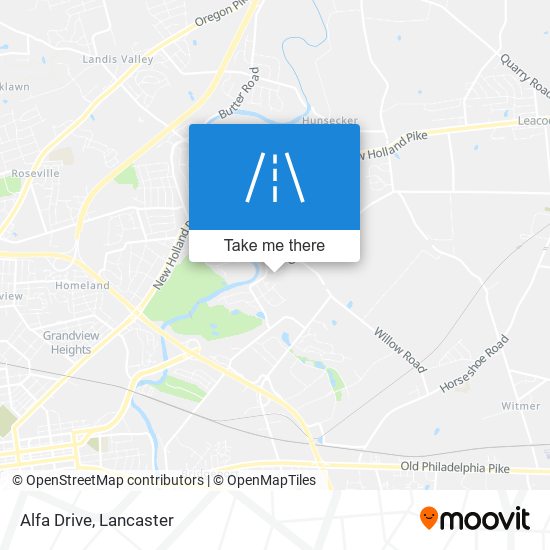 Alfa Drive map