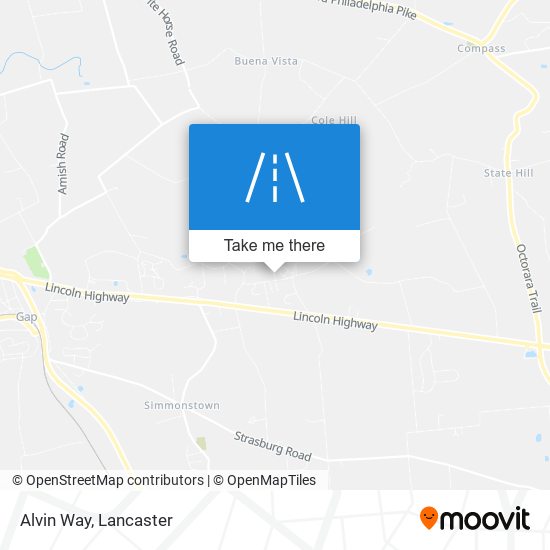 Alvin Way map