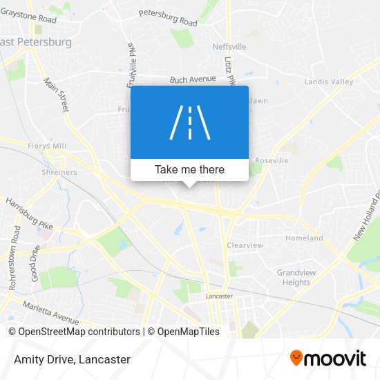 Amity Drive map