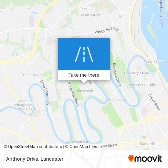 Anthony Drive map