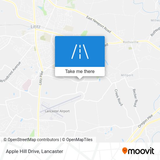 Apple Hill Drive map