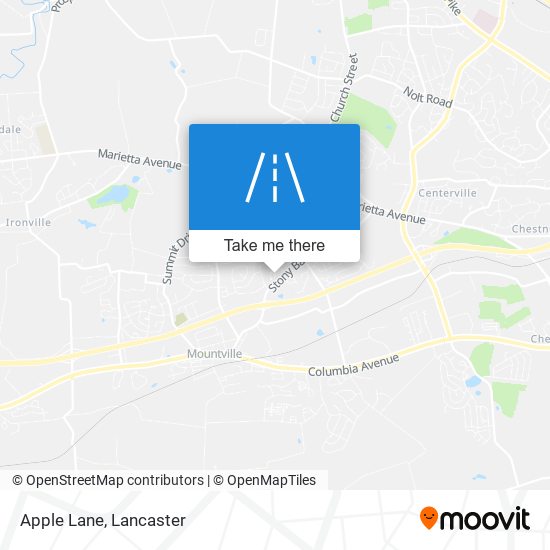 Apple Lane map