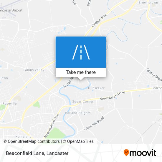 Mapa de Beaconfield Lane