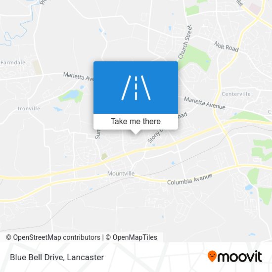 Mapa de Blue Bell Drive