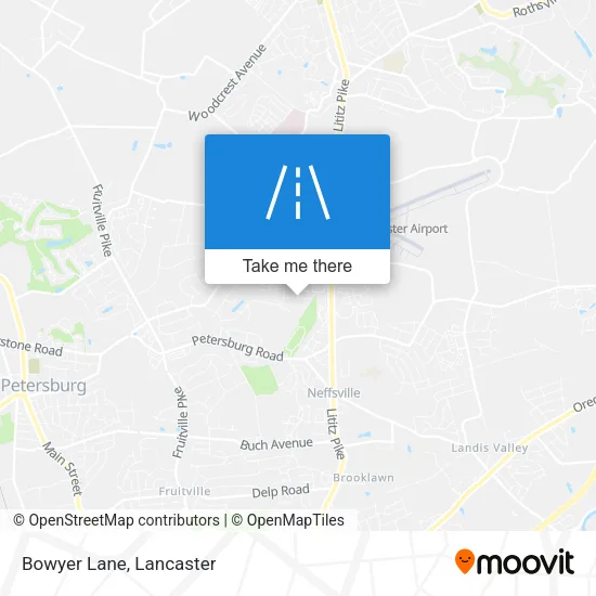 Bowyer Lane map