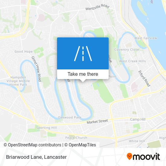 Mapa de Briarwood Lane