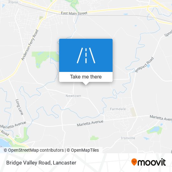 Bridge Valley Road map