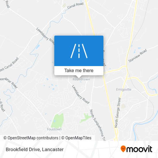 Brookfield Drive map