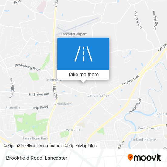 Brookfield Road map