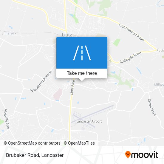 Mapa de Brubaker Road