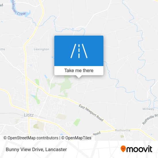 Bunny View Drive map