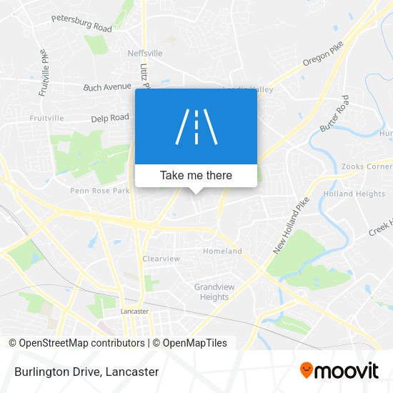 Mapa de Burlington Drive