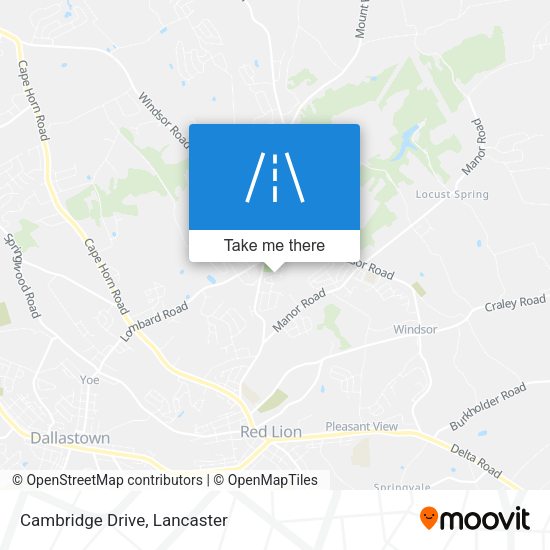 Mapa de Cambridge Drive