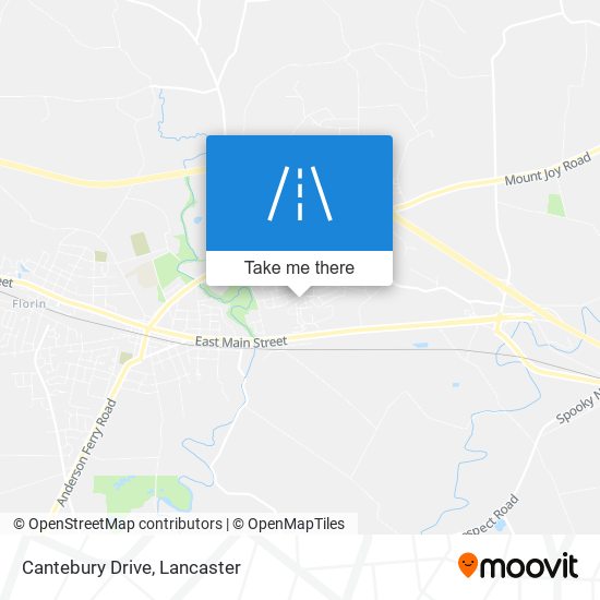 Cantebury Drive map