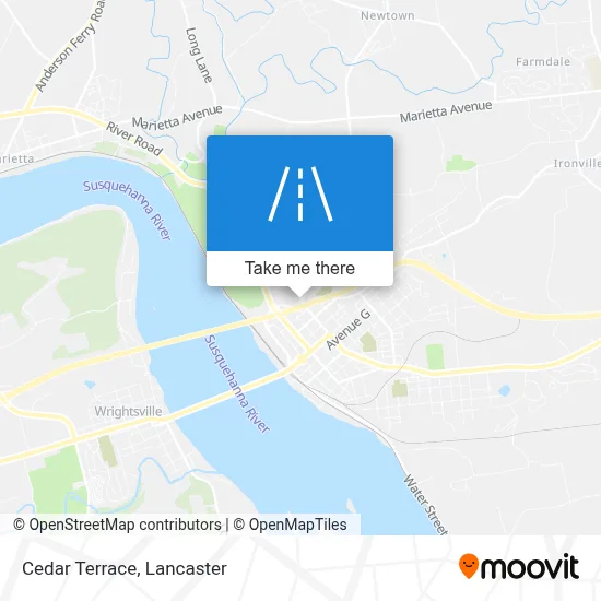 Cedar Terrace map