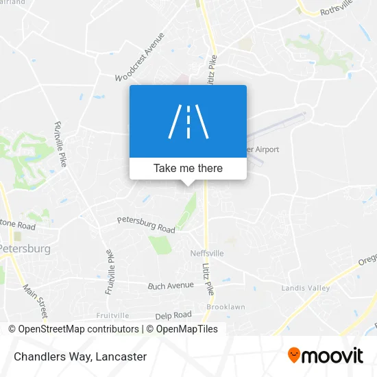 Chandlers Way map