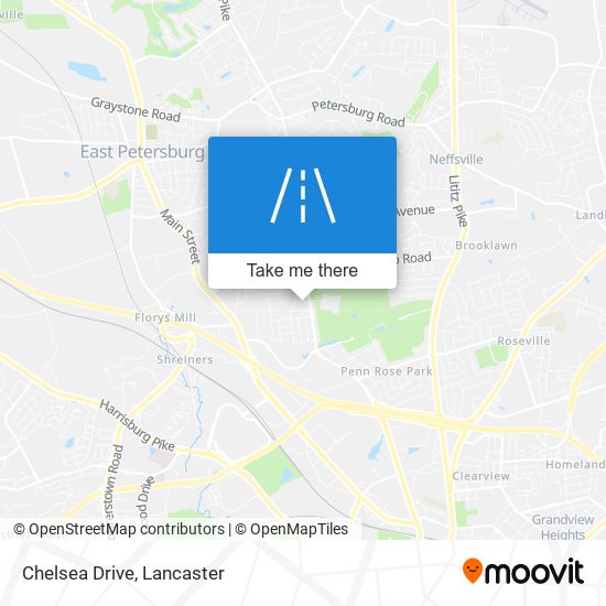 Chelsea Drive map