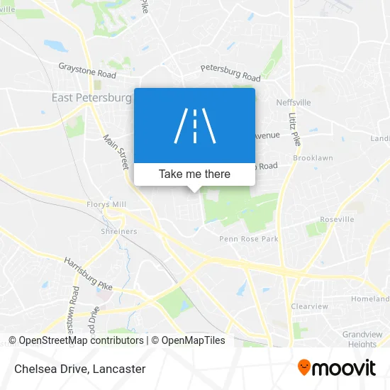 Chelsea Drive map