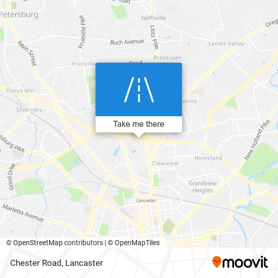 Chester Road map