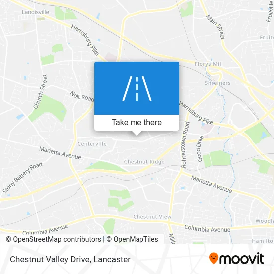 Chestnut Valley Drive map