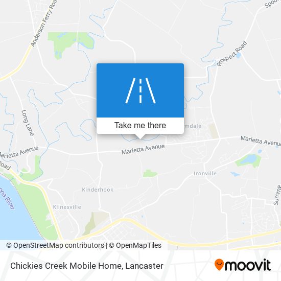 Chickies Creek Mobile Home map