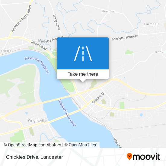 Chickies Drive map