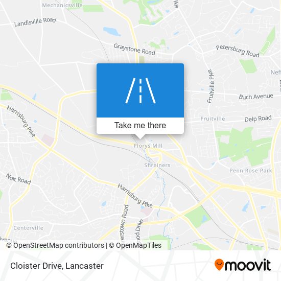 Cloister Drive map