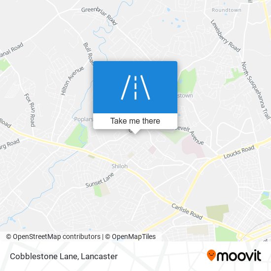 Cobblestone Lane map