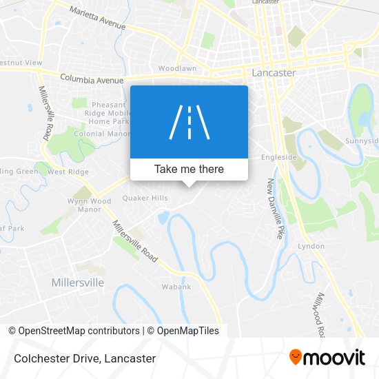 Mapa de Colchester Drive