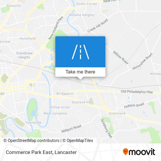 Mapa de Commerce Park East