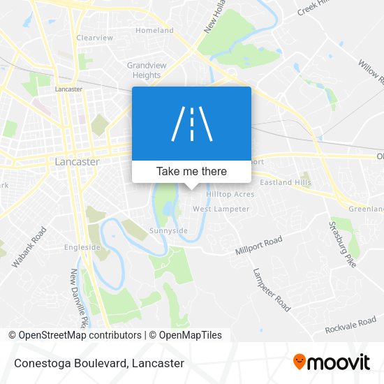 Conestoga Boulevard map