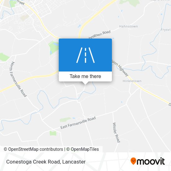 Conestoga Creek Road map