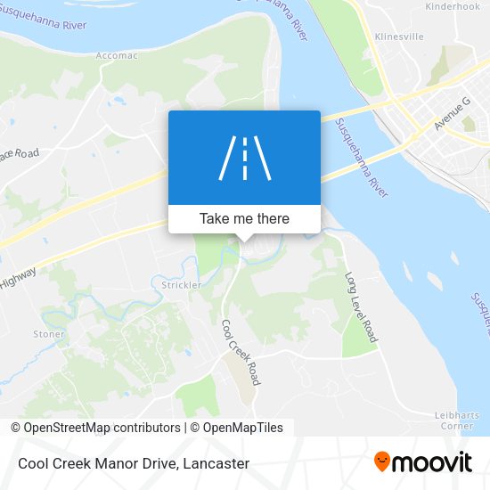 Mapa de Cool Creek Manor Drive