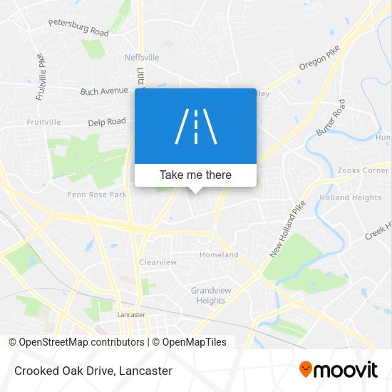 Mapa de Crooked Oak Drive